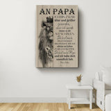 An Papa (hochkant) - Eltern-Leinwand