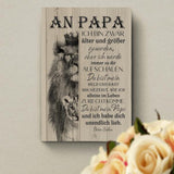 An Papa (hochkant) - Eltern-Leinwand