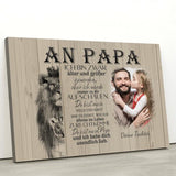 An Papa - Eltern-Leinwand