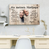 An meinen Stiefpapa - Eltern-Leinwand