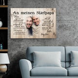 An meinen Stiefpapa - Eltern-Leinwand