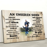 An unseren Sohn - Kinder-Leinwand