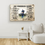 An unseren Sohn - Kinder-Leinwand