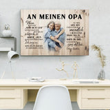 An meinen Opa - Großeltern-Leinwand