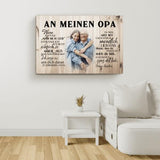 An meinen Opa - Großeltern-Leinwand