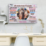 Liebe beste Freundin - Freunde-Leinwand