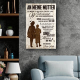An meine Mutter - Eltern-Leinwand
