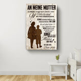 An meine Mutter - Eltern-Leinwand