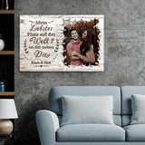 Neben dir - Paar-Leinwand