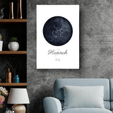 Sternenkarte - Familien-Leinwand