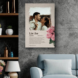 Definition Liebe - Paar-Leinwand