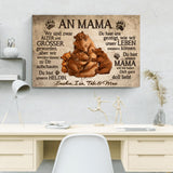 Mama Bär - Eltern-Leinwand