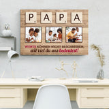 Familien Scrabble (Für Papa) - Eltern-Leinwand