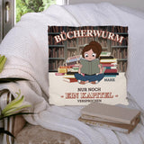 Bücherwurm - Freunde-Kissen