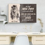 Papa für immer - Eltern-Leinwand