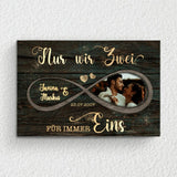 Für immer eins - Paar-Leinwand