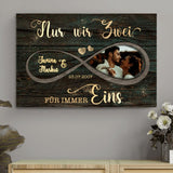 Für immer eins - Paar-Leinwand