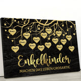 Meine Enkelkinder (festlich) - Großeltern-Leinwand