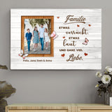 Familienliebe - Familien-Leinwand