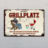 Mein Grillplatz - Outdoor-Türschild