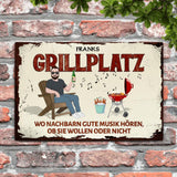 Mein Grillplatz - Outdoor-Türschild