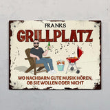 Mein Grillplatz - Outdoor-Türschild