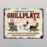 Grillzeit - Outdoor-Türschild