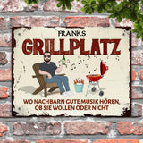 Mein Grillplatz - Outdoor-Türschild