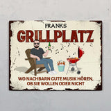 Mein Grillplatz - Outdoor-Türschild