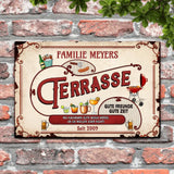 Gute Freunde, gute Zeit - Outdoor-Türschild