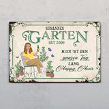 Gartenchiller - Outdoor-Türschild