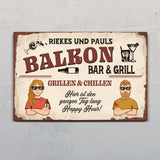 Unser Balkon - Outdoor-Türschild