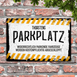 Parkplatz - Outdoor-Türschild