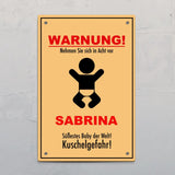 Kuschelgefahr - Indoor-Türschild