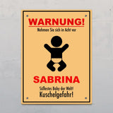 Kuschelgefahr - Indoor-Türschild