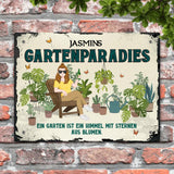 Mein Gartenparadies - Outdoor-Türschild