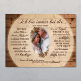 Ich bin immer bei dir - Partner-Leinwand