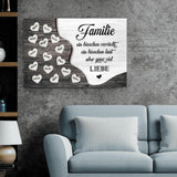 Weihnachten mit der Familie - Familien-Leinwand