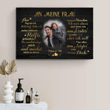 Meine fehlende Hälfte (an sie) - Paar-Leinwand