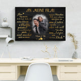 Meine fehlende Hälfte (an sie) - Paar-Leinwand