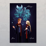 Zauber-Liebe - Paar-Leinwand