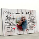An meine Großeltern - Großeltern-Leinwand