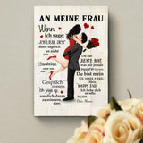 Mein Happy End (an sie - Zeichenstil) - Paar-Leinwand