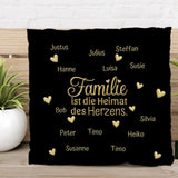 Heimat des Herzens - Familien-Kissen