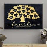 Heimat des Herzens - Familien-Leinwand