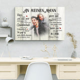 Mein Happy End (an ihn) - Paar-Leinwand