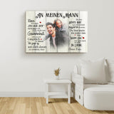 Mein Happy End (an ihn) - Paar-Leinwand