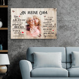 An meine Oma - Großeltern-Leinwand