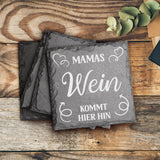 Getränke - Familien-Schieferuntersetzer