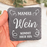 Getränke - Familien-Schieferuntersetzer